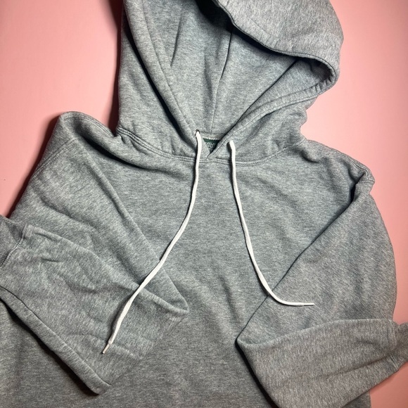 Wild Fable Heather Gray Cropped Hoodie - Picture 1 of 3